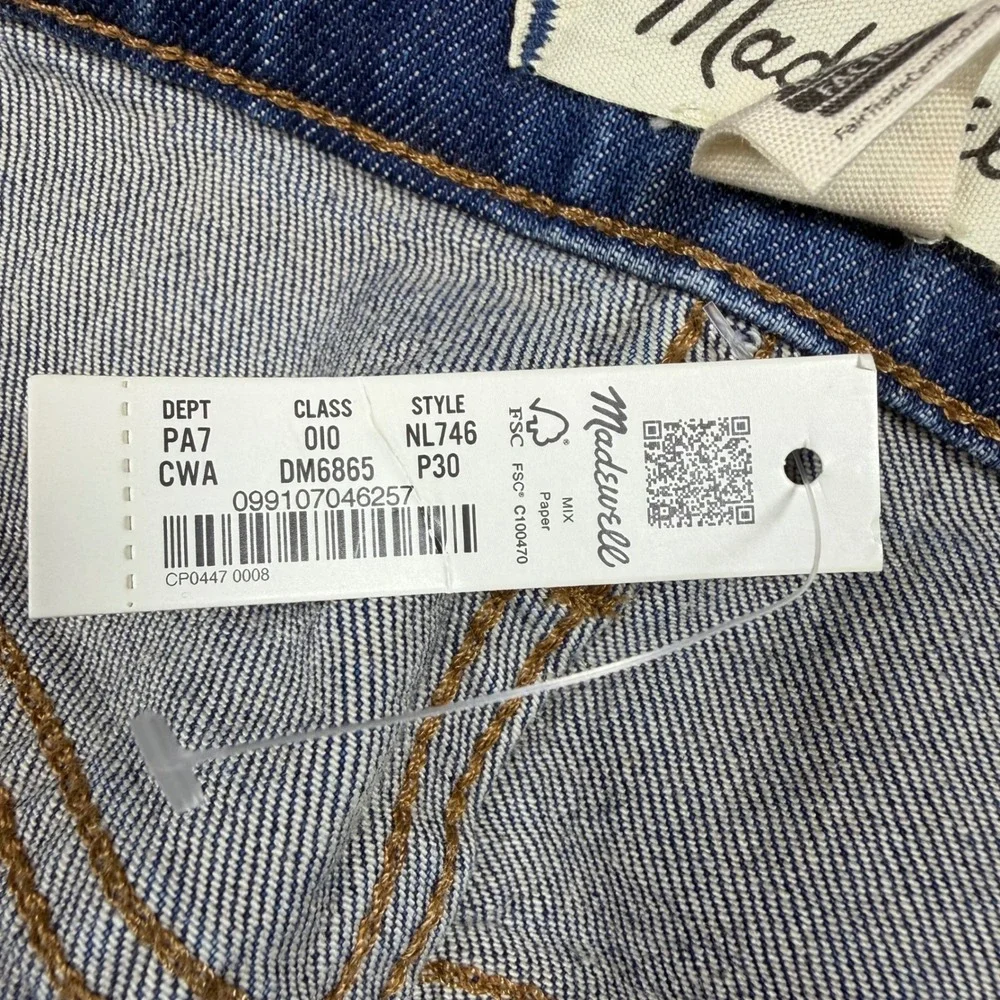 Madewell The Perfect Vintage Wide-Leg Jean 30P Petite High Rise Patch Pocket